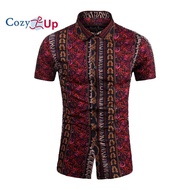 Cozy Up Áo Sơ Mi Hawaii Cho Nam Áo Sơ Mi Đi Biển Ngắn Tay Cài Khuy Áo Sơ Mi Aloha Thường Ngày Mùa Hè