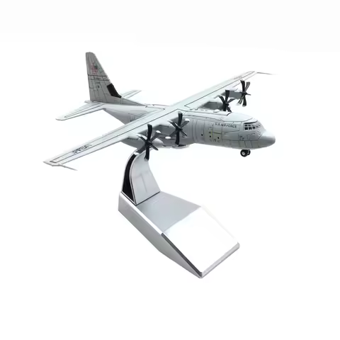 1:200 Scale USAF C-130J Super Hercules transport aircraft Model and Display Stand Collectible Gifts 
