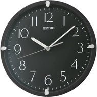 [𝐏𝐎𝐖𝐄𝐑𝐌𝐀𝐓𝐈𝐂]Seiko QHA007KL QHA007K Black Analog Quartz Quiet Sweep Wall Clock