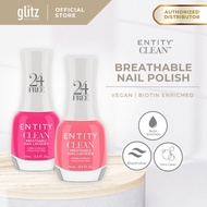 ENTITY CLEAN Breathable Nail Lacquer Polish Pink Colors Non Peelable (15ml)