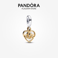 Pandora Lab-grown Diamond Engravable Mum Double Dangle Charm