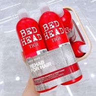 Shampoo and conditionerbag to restore damaged hair TIGI RED SHAMPOO RESTORES DAMAGED HAIR, RECOVERIN