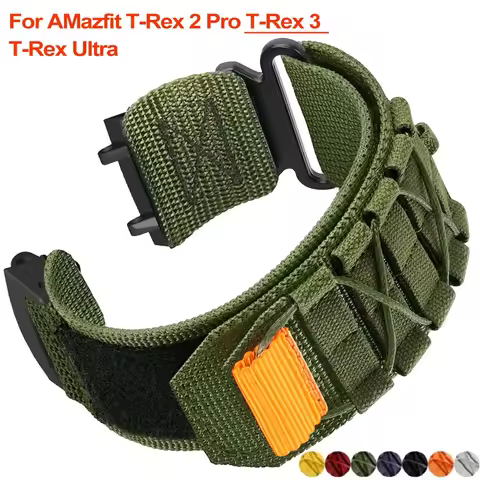 Colorful Nylon Strap for Huami Amazfit T-rex 2 3 Ultra Bracelet for Amazfit T-rex Pro Tyrannosaurus 