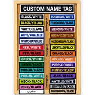 Tag Nama Bersulam paling murah | name tag | tag Nama sekolah | embroidery name tag |  tag nama
