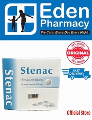 Stenac Effervescent acetylcysteine Tablet 600mg (30s)
