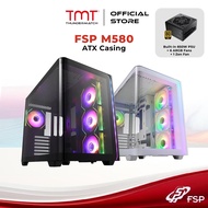 TMT FSP M580 ATX Casing with Built-in VITA GM (850W) 80PLUS GOLD PSU + 6 ARGB Fans + 1 Zen Fan