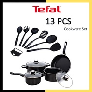 Tefal 13PCS Cookware Non-Stick Cooking Set Frying Pan Soup Pot Kitchen periuk