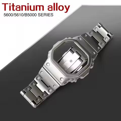 Titanium alloy 5600 5610 GW5000U GMWB5000 Metal Case Mod Kit For DW5600 G5600E GWM5610 GWB5600 Mech