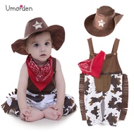 Umorden Cowboy Cow Boy Costume Rompers For Baby Boys Toddler Infant Halloween Christmas Birthday Par