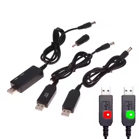 【Peace】DC 5V To 12V USB Cable Boost Converter Step-up Cord For Wifi Router Modem Fan 5.5*2.1mm WiFi 
