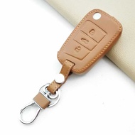 VW Golf 7 Tign SEAT Ateca Leon FR 2 Ibiza For Skoda Octavia A7 Hot Sale Leather Car Key Case Cover