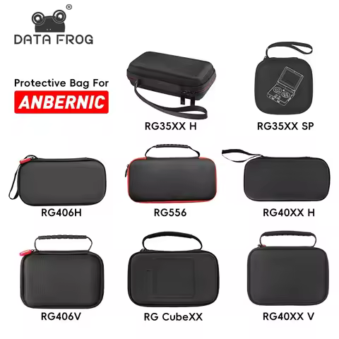 DATA FROG Carrying Bag for Anbernic RG556 RG40XX H RG 406H Game Console Soft Case for RG40XXV RG Cub