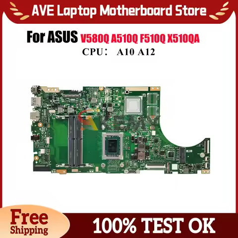 X510QR Laptop Motherboard For ASUS VivoBook X510QA V580Q F510Q A510Q X510QR X510Q Mainboard With A10