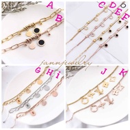 Genuine Korean titanium chain bracelet, anti-allergy and rust GRT-08