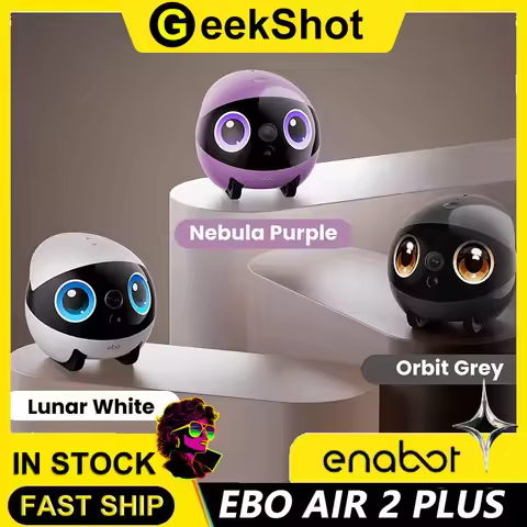 Enabot EBO AIR 2 PLUS Intelligent Pet Companion Robot 3k Camera Video Call and AI Artificial Intelli