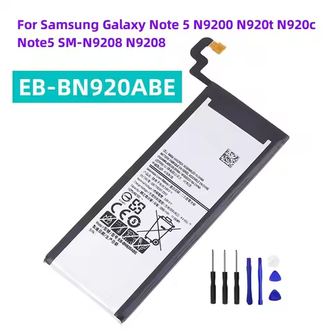 EB-BN920ABE 3000mAh Battery For Galaxy Note 5 N9200 N920T N920C N920P Note5 SM-N9208 Mobile Phone +T