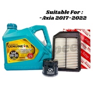 Perodua Engine Oil 0w20 Fully Synthetic Axia Engine Oil 3Litre for Axia 2017> Axia G1 G2 New Axia En
