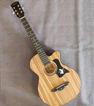 กีต้าร์โปร่ง Overspeed OS-38C-3 (38 นิ้ว) แถมกระเป๋า ปิ๊กกีต้าร์ เหล็กปรับคอ