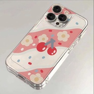 MERAH Cherry Red Candy Fullcover Casing Vivo Y400 V60 Y19S V50 Lite Y29 5Gv40 Lite 5G Y28 Y18 Y33T Y