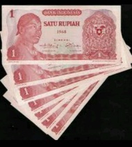 uang 1 rupiah sudirman thn 1968