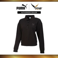 Puma Womens Classics HR Long Sleeve Polo Shirt (Black) 62538501