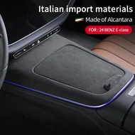 Car Central Control Panel Decorative Sticker F For 2024 Mercedes Benz new E-Class E300 e260 alcantar