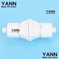 YANN Aquarium Check Valve, White Plastic CO2 Check Valve, Aquarium Accessories CO2 Control Durable C