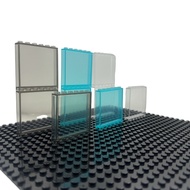 5pcs DIY Building Block 1x6x5 DOT Door Window Frame Wall City Glass Transparent Panel House Parts MO