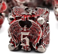 Dungeons and Dragons Angel Dice, DND Dice Metal Dice Set D&D with Box Hollow Starter Polyhedral Dice