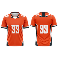 Axellent Victory V-Neck NFL Jerseys Orange Jersey Custom Name Baju Jersi Custom Nama Tshirt Sukan Je