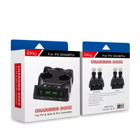 Controller Charger for PS4 PSVR VR Move Charging Stand for PS MOVE Controllers