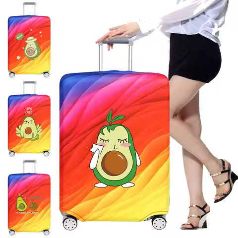 18-32 Inch Luggage Cover Stretch Fabric Suitcase Protector Case Avocado Series Baggage Dust Case Cov