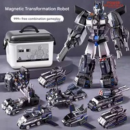 Magnetic Transformation Robot Set - 999+ Free Combinations, Military Vehicle-to-Robot Action Figure 