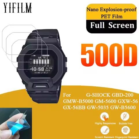 3Pcs Nano Explosion Proof PET Film For GBD-200 GMW-B5000 GM-5600 GXW-56 GX56 GW-5035 GW-B5600 Protec