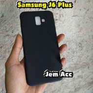 Soft Case Samsung J6 Plus J6 + J6 Prime Softcase Silikon Casing Cover Black Matte Hitam