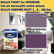 ICI DULUX INSPIRE INTERIOR MATT 18 Liter Amethyst Reflection / California Raisin