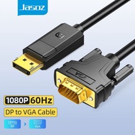 Jasoz DP Displayport Male to VGA Male Cable DP to VGA Cable 1080p Display Port to VGA Adapter for TV