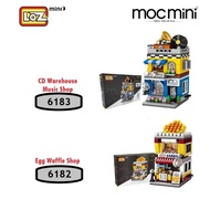 LOZ Mini Street Chinatown Music Store Toys for Kids Nano BrickMainanBuildingBlock 6182 6183 EggWaffl