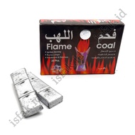 Arang Silver Flame Coal Isi 30 Pcs Areng Bukhur Flem Coal Bara Bakhoor Bakhour Arang  Bakar Gaharu D