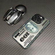 100 US Dollar Phone Case Suitable for 17pro16pro15 Protective Cases 14 Pieces 13 Color Silver IMD12 