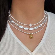 Bohemian rice bead necklace