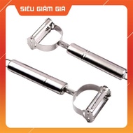 Set of 2 Multifunctional Stainless Steel Scrapers 3 In 1 Super Sharp Vegetable and Fruit Peeler, Chi