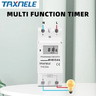 Công Tắc Thời Gian Kỹ Thuật Số Có Thể Lập Trình 2 Dây Hàng Tuần 220V/230V 12V/24V/48V/16a