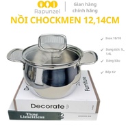 CHOCKMEN stainless steel pot 12 and 14cm, small pot, baby pot, high quality stainless steel pot, 316