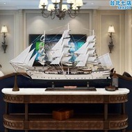 芬蘭天鵝號帆船模型擺件酒店大堂裝飾工藝禮品擺飾船模裝飾船模型擺設