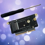 M.2 NVME SSD Adapter Card Riser Board for Macbook Pro Retina 13" A1708 2016 2017 NVME/AHCI Upgraded 