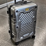 Metal-texture luggage,  20-inch trolley case, 24-inch, 28-inch hard-shell luggage
