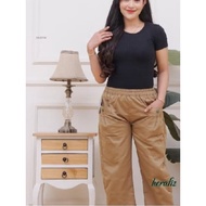 HARUKA Pants Korean Cotton Twill Pants Casual Wanita Haruka Hinata Pants/