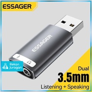 ESSAGER USB Sound Card External OTG Portable AUX 3.5mm - ES-OTG21