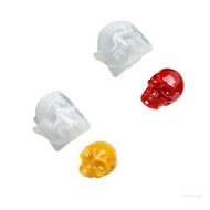 Crazy 2PCS Skull Epoxy Resin Molds Silicone Craft Tool Unique Handmade Decorations